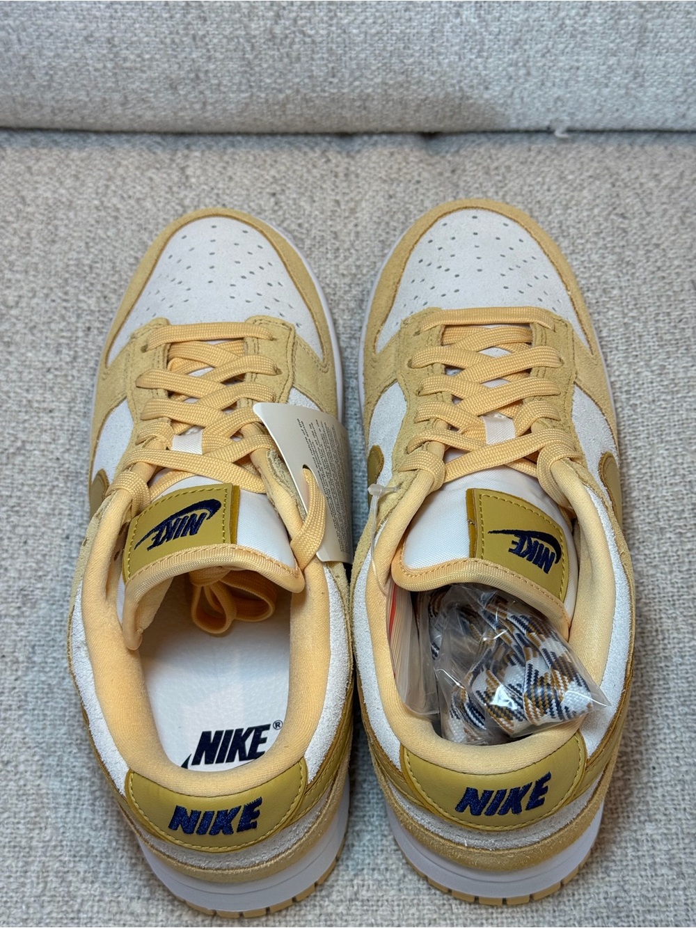 Nike Women’s Low-Top Sneakers in Cream & Mustard